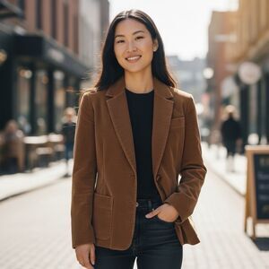 Vintage 80’s Brown Corduroy Blazer Jacket